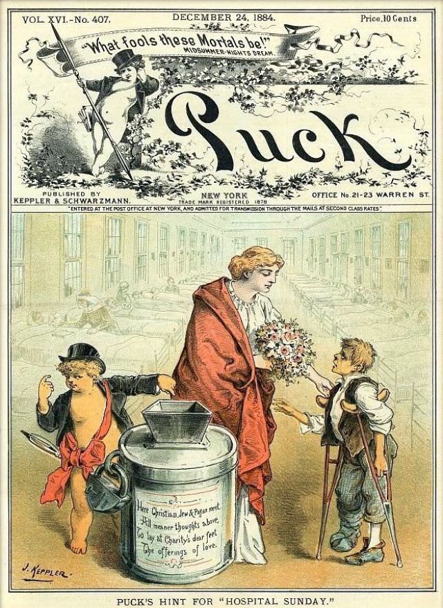 Puck magazine cover, December 24, 1884