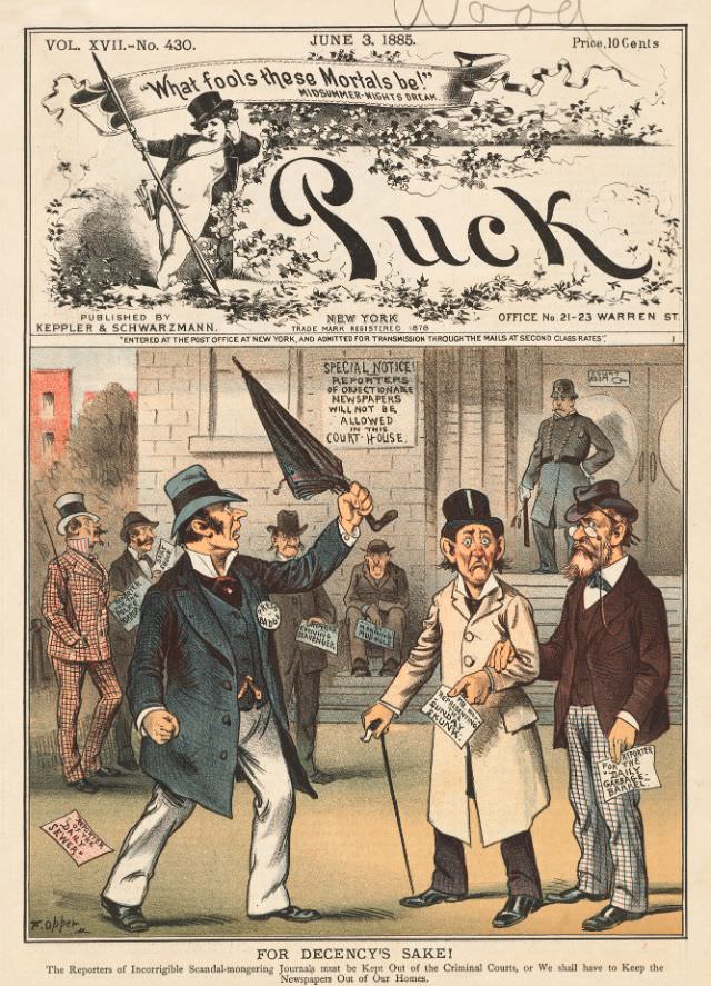 Puck magazine cover, June 3, 1885