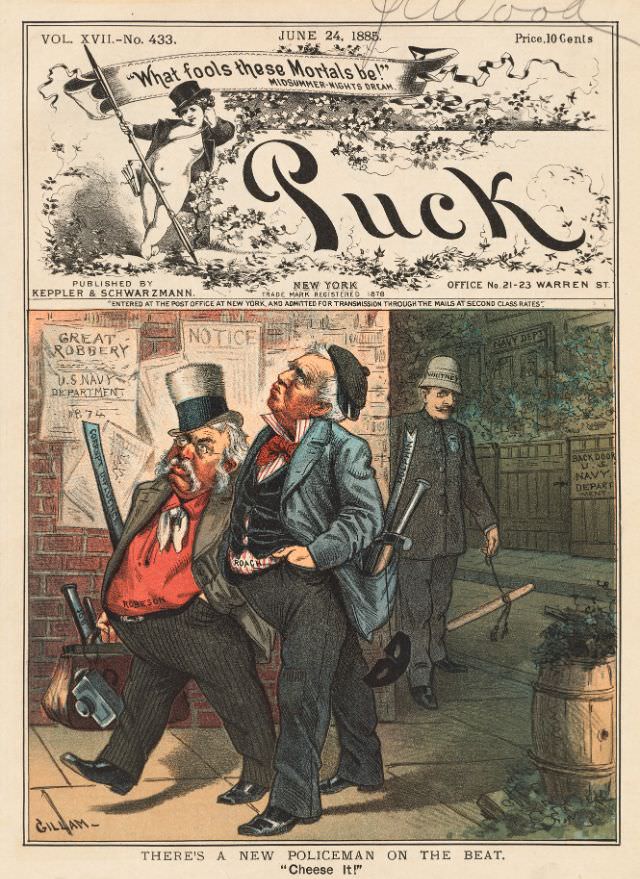 Puck magazine cover, June 24, 1885