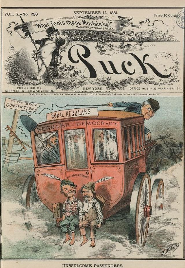 Puck magazine cover, September 14, 1881