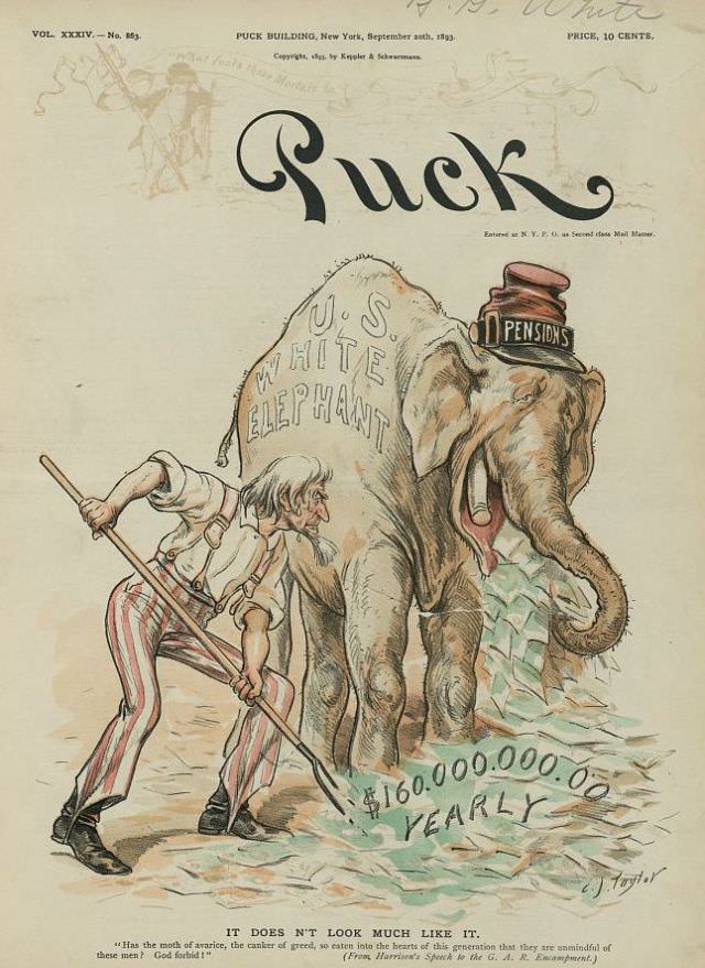 Puck magazine cover, September 20, 1893