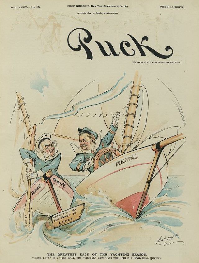 Puck magazine cover, September 27, 1893