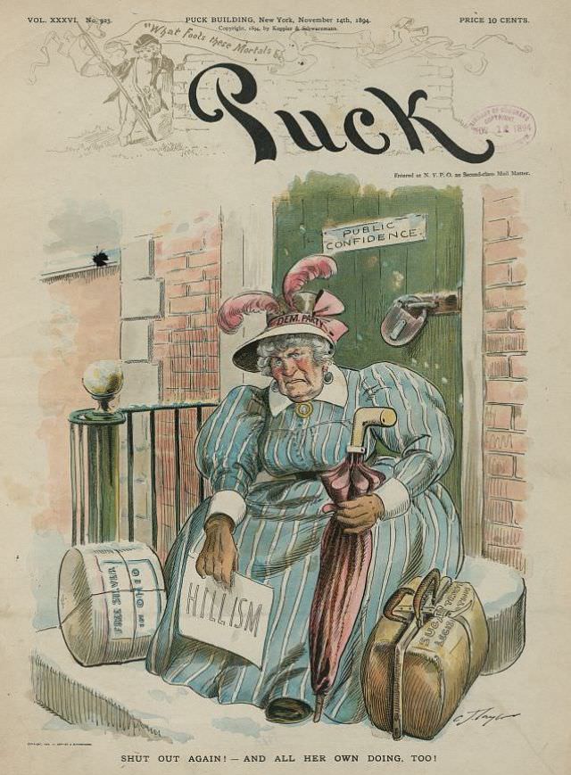 Puck magazine cover, November 14, 1894