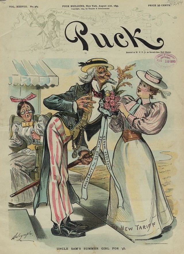 Puck magazine cover, August 21, 1895