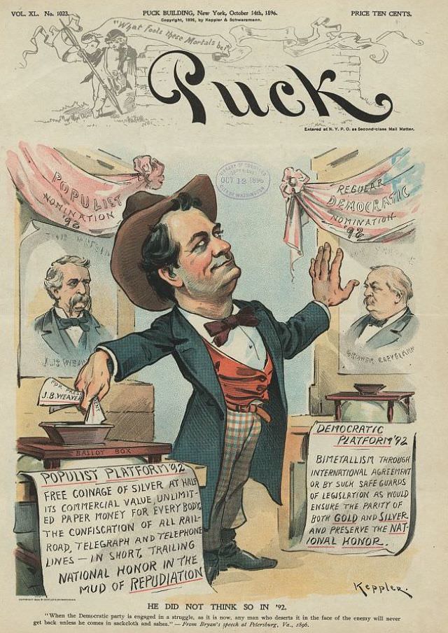 Puck magazine cover, October 14, 1896
