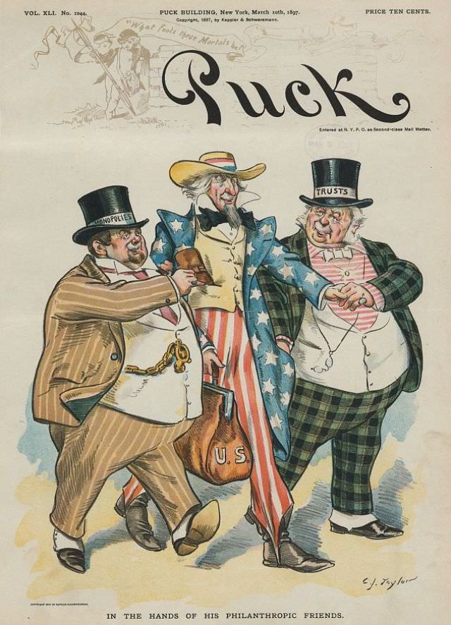Puck magazine cover, March 10, 1897