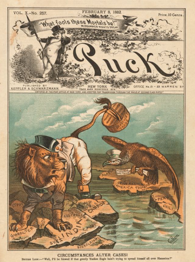 Puck magazine cover, February 8, 1882