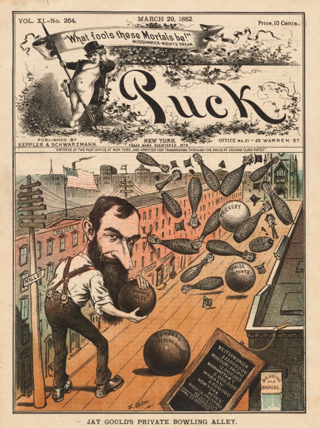 Puck magazine cover, March 29, 1882