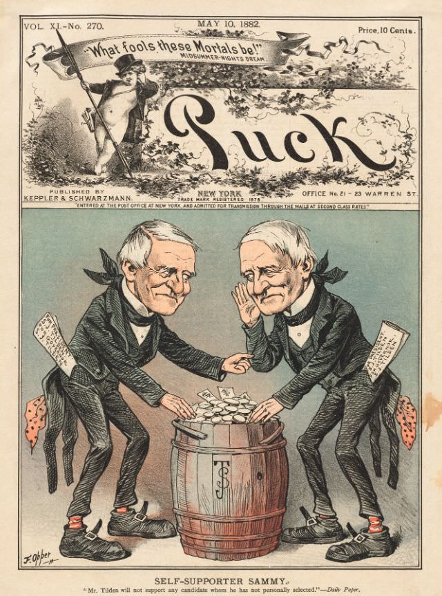 Puck magazine cover, May 10, 1882