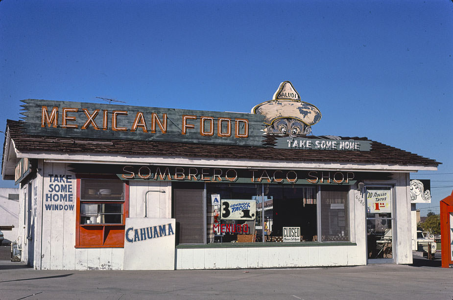 Sombrero Taco Shop, San Diego, California, 1978