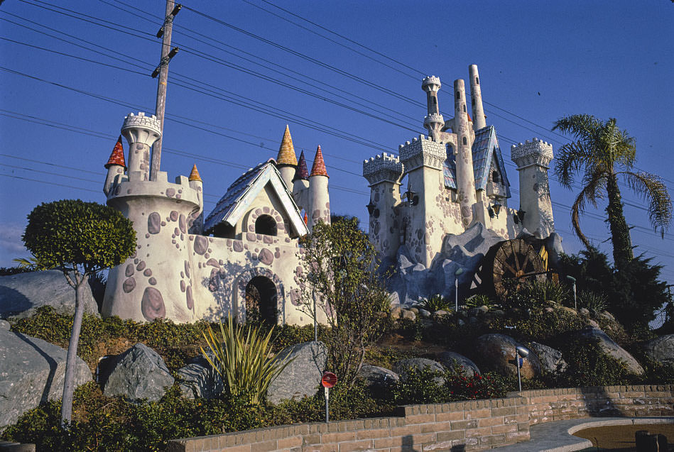 Castle hole, view 2, Storybook Land Golf, Clairmont Mesa Boulevard, San Diego, California.