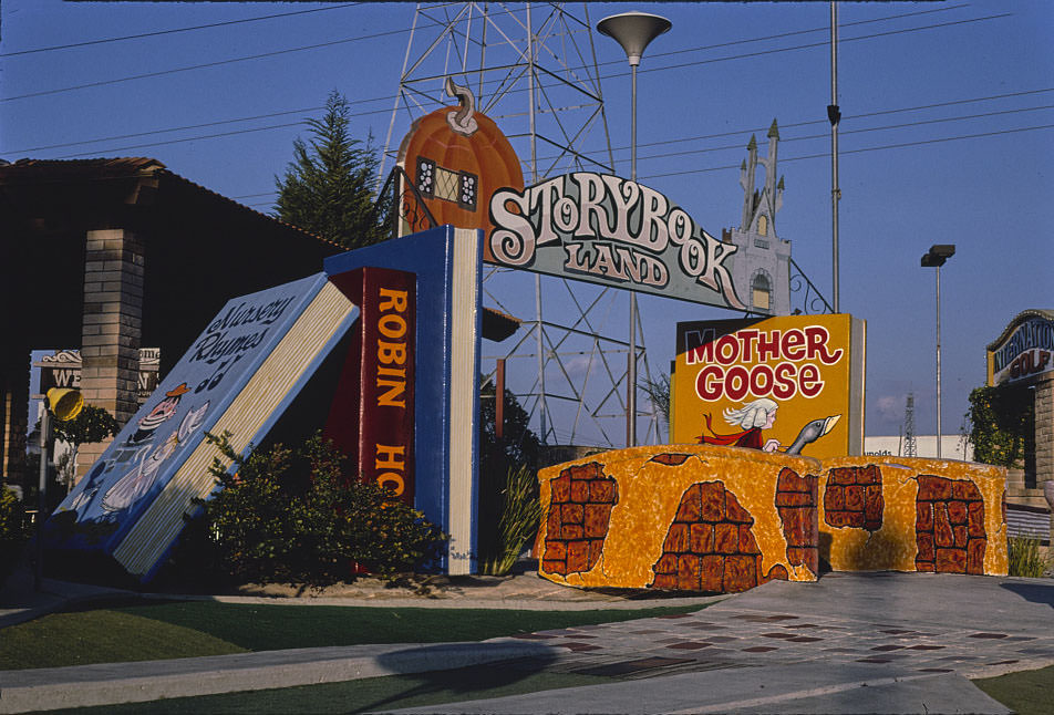 Entrance, Storybook Land Golf, Clairmont Mesa Boulevard, San Diego, California.