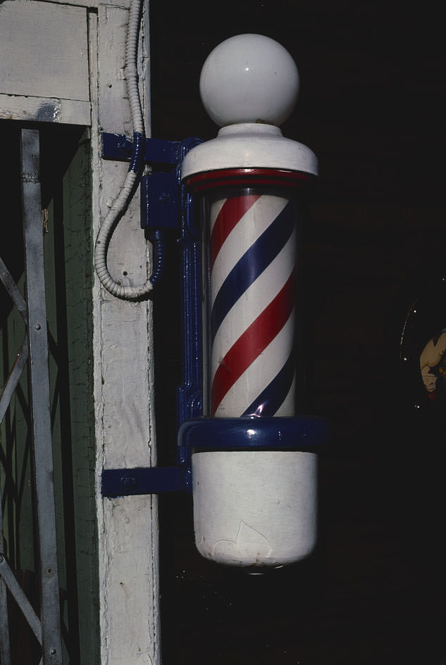 Barber pole, San Diego, 1979