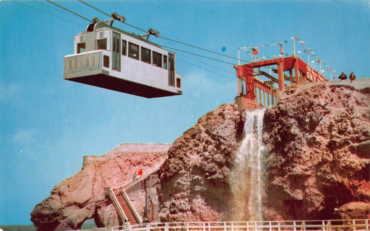 San Francisco's Sky Tram that ran from the Cliff House to Point Lobos