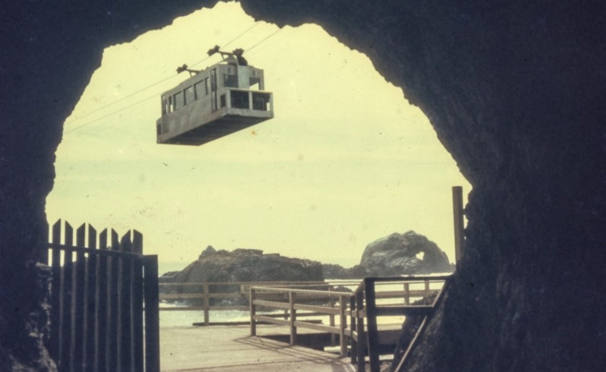 San Francisco's Sky Tram that ran from the Cliff House to Point Lobos