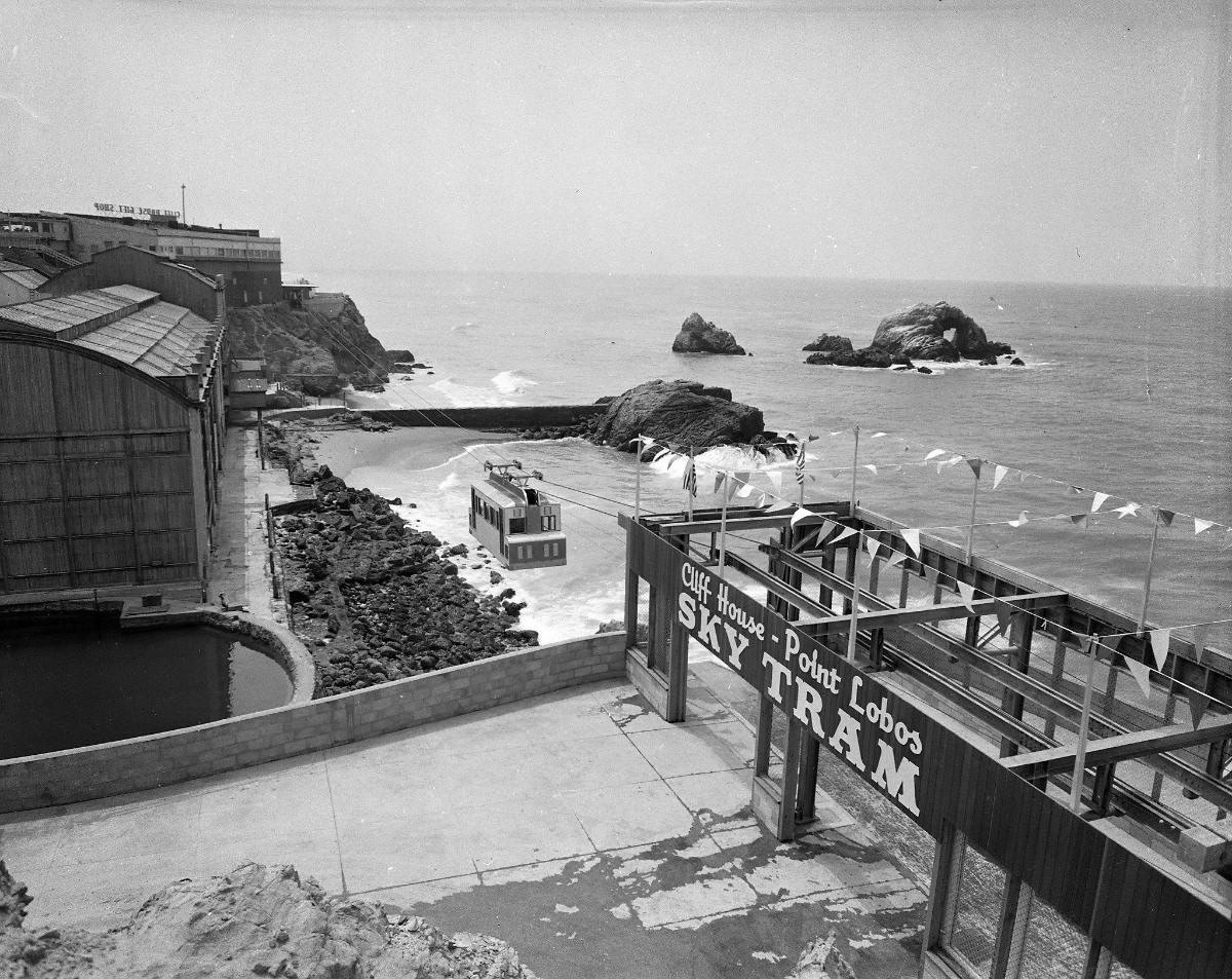 San Francisco's Sky Tram that ran from the Cliff House to Point Lobos