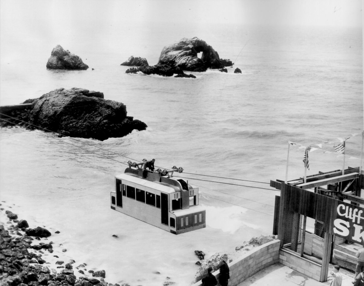 San Francisco's Sky Tram that ran from the Cliff House to Point Lobos