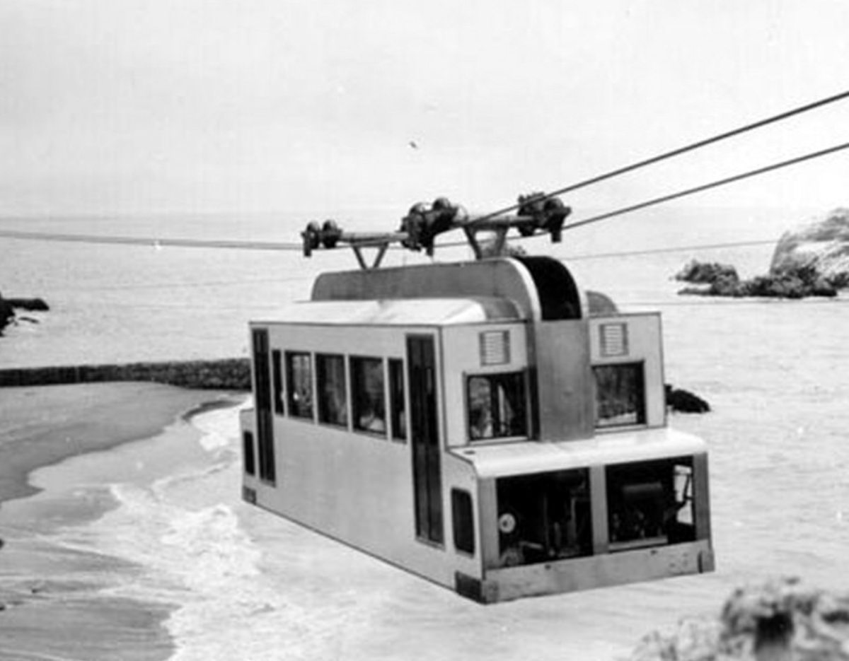 San Francisco's Sky Tram that ran from the Cliff House to Point Lobos
