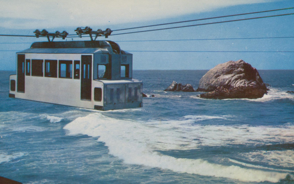 Sky Tram, Ocean Beach, San Francisco, 1955