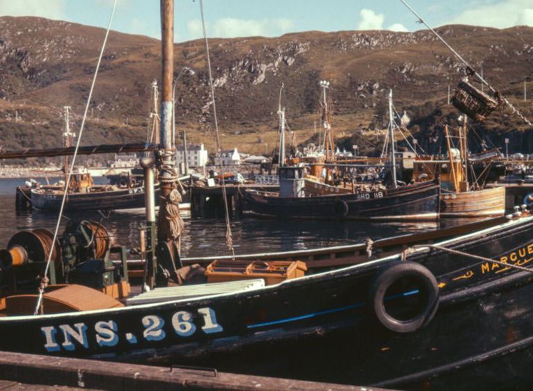 Boats at Mallaig, Scotland, 1960s