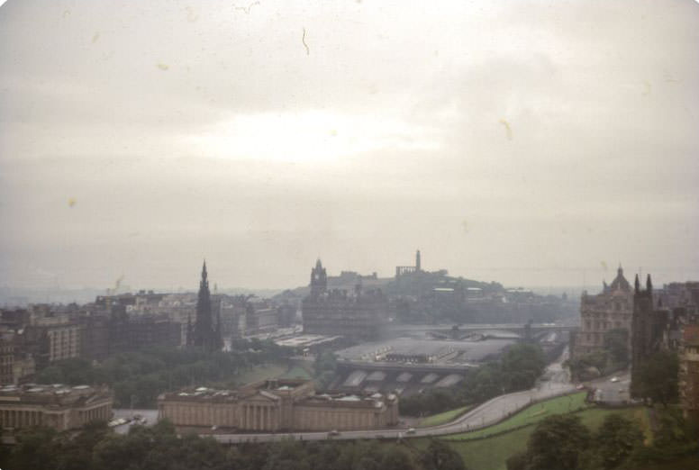 Edinburgh from the Castle, Scotland, 1960s