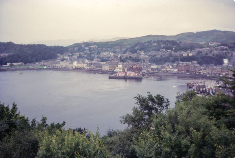 Oban from Pulpit Hill, Scotland, 1960s
