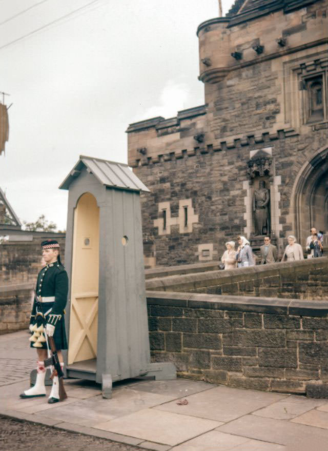 Standing Guard, Edinburgh Castle, Scotland, 1960s