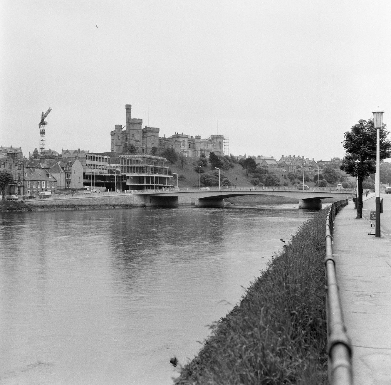 River Ness in Inverness, Inverness-shire, 17th June 1964.