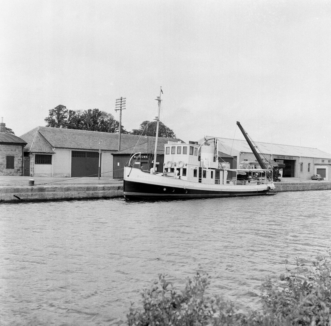 River Ness in Inverness, Inverness-shire, 17th June 1964.