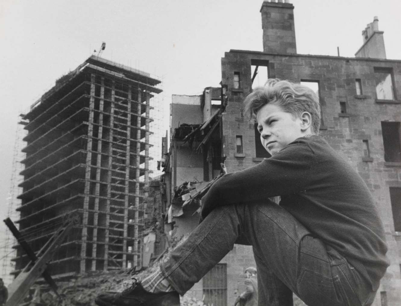 young 11 years old Gorbals boy Willie Thomason, 1962