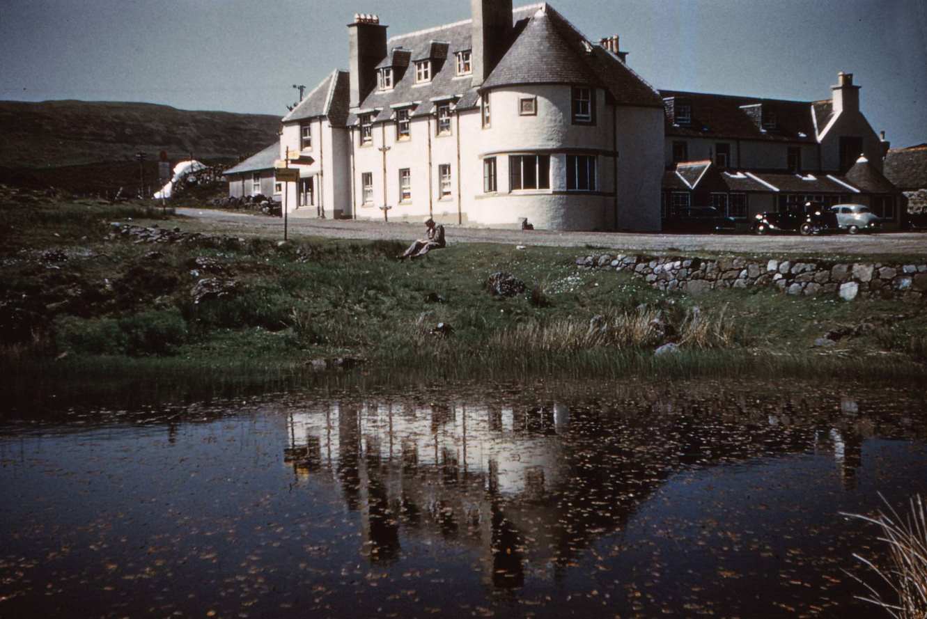 SligaChan Hotel, Sligachan, Isle of Skye, Scotland, 1960.