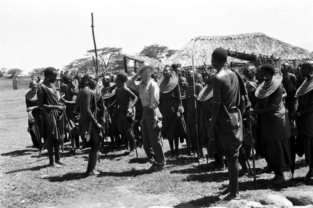 American comic actor Red Buttons during the filming of 'Hatari!' (directed by Howard Hawks), Tanzania, 1962.