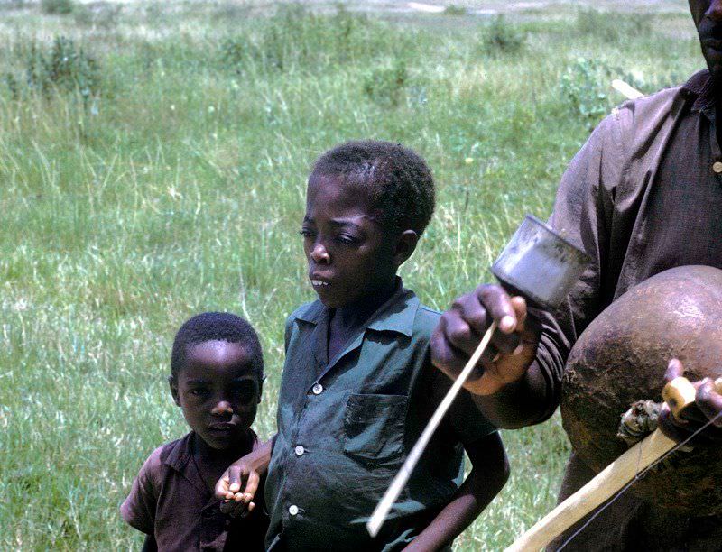 Boys and musician, 1969