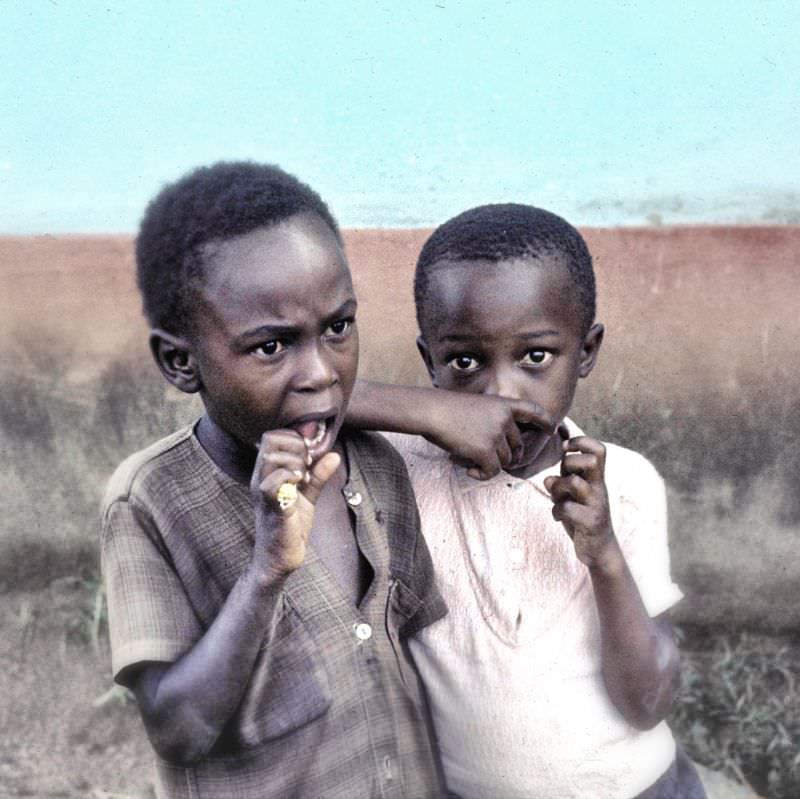 Tanzanian boys, 1969