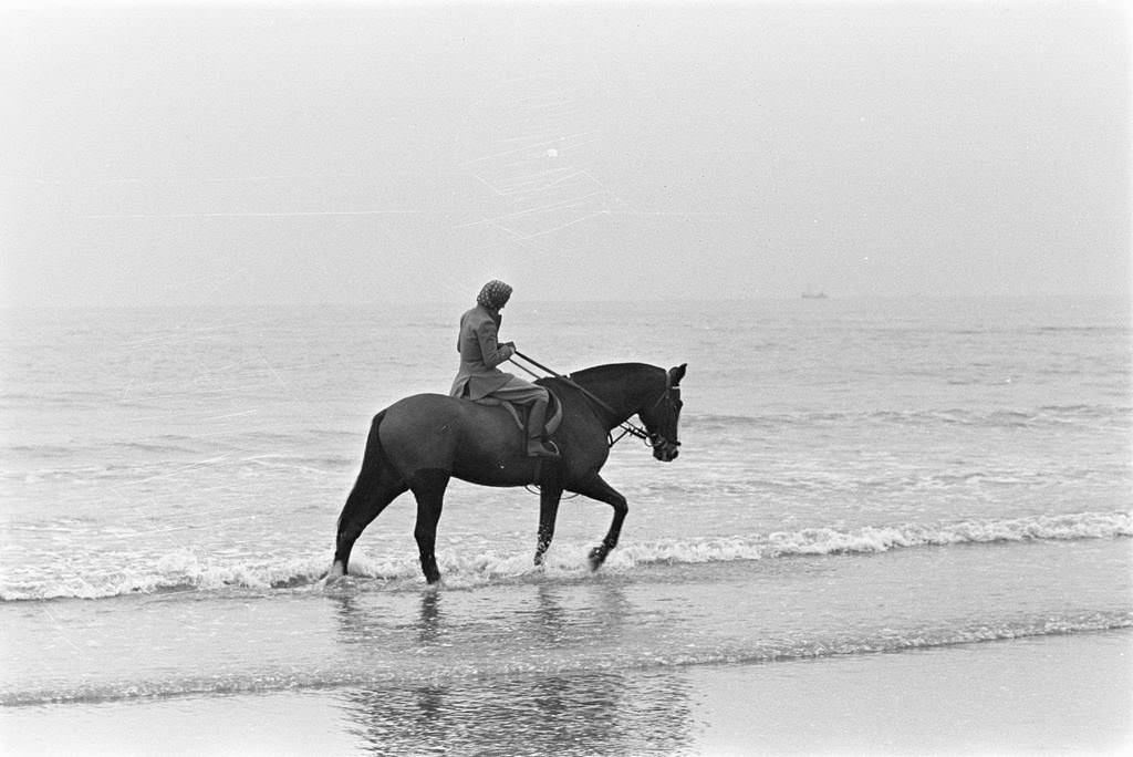 Autumn driving tour along Scheveningen beach, November 30, 1959