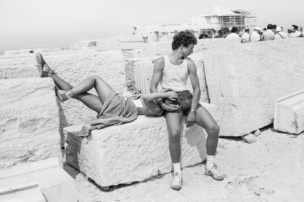 Stunning Photos of Tourists on Acropolis in Athens in the Early 1980s