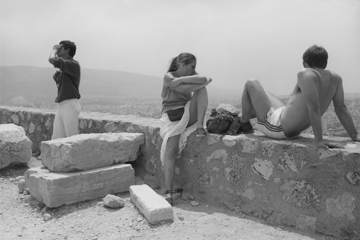 Stunning Photos of Tourists on Acropolis in Athens in the Early 1980s