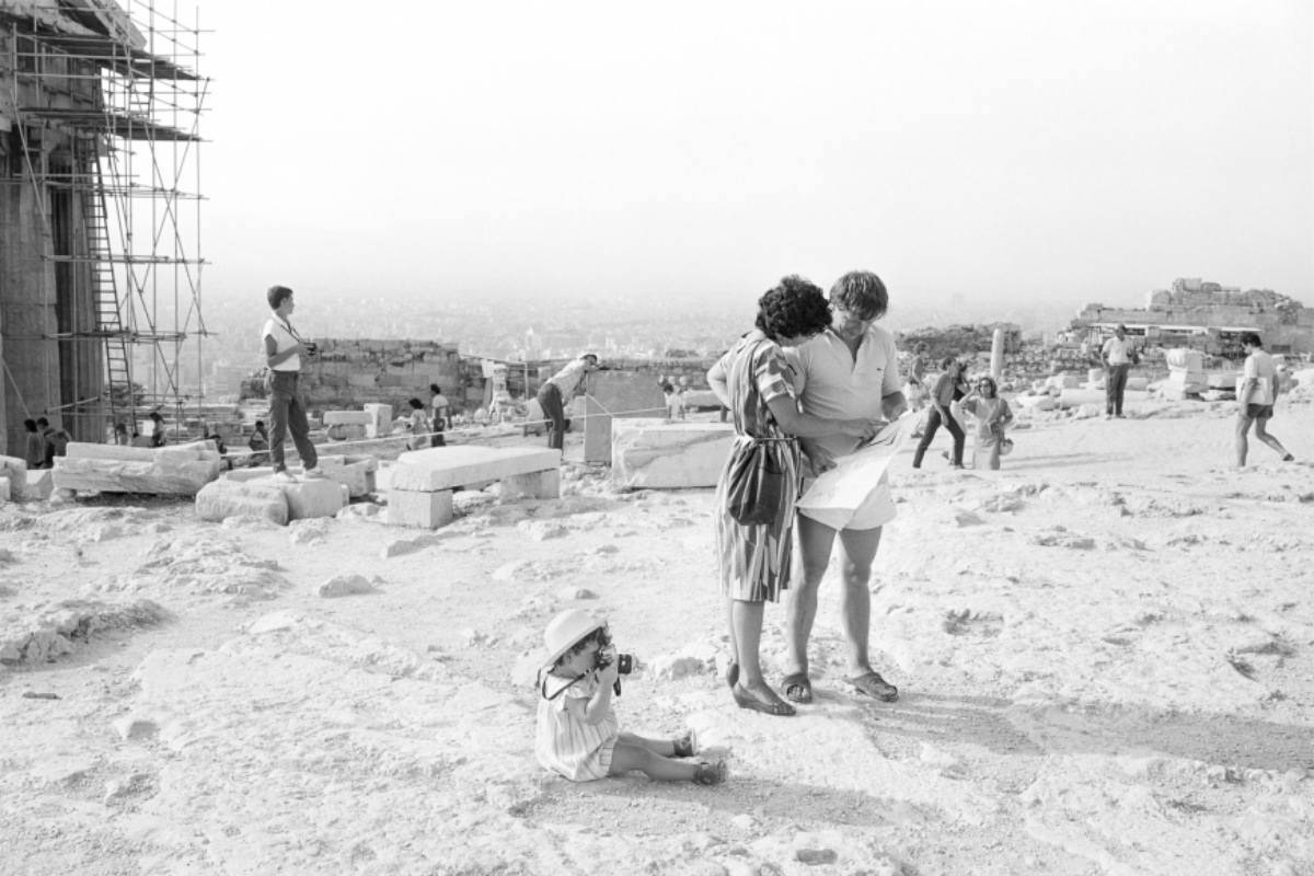 Stunning Photos of Tourists on Acropolis in Athens in the Early 1980s