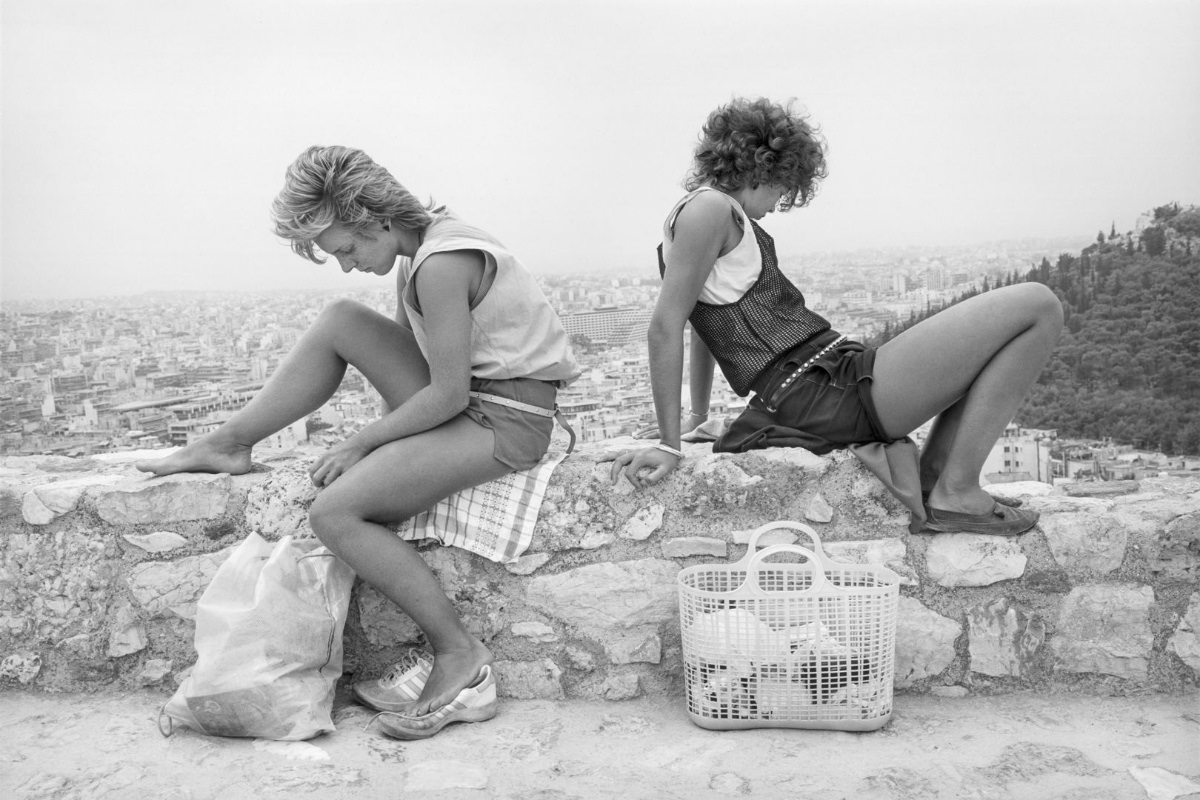 Stunning Photos of Tourists on Acropolis in Athens in the Early 1980s