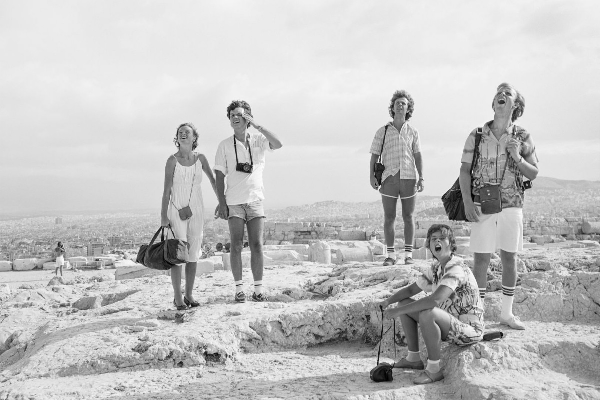 Stunning Photos of Tourists on Acropolis in Athens in the Early 1980s