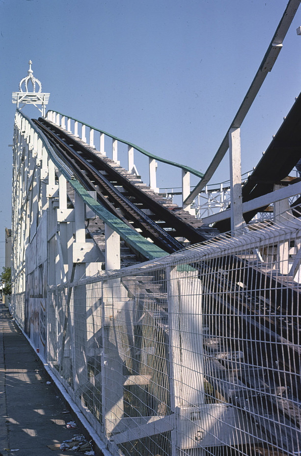 I Scream roller coaster, Wildwood, New Jersey, 1978