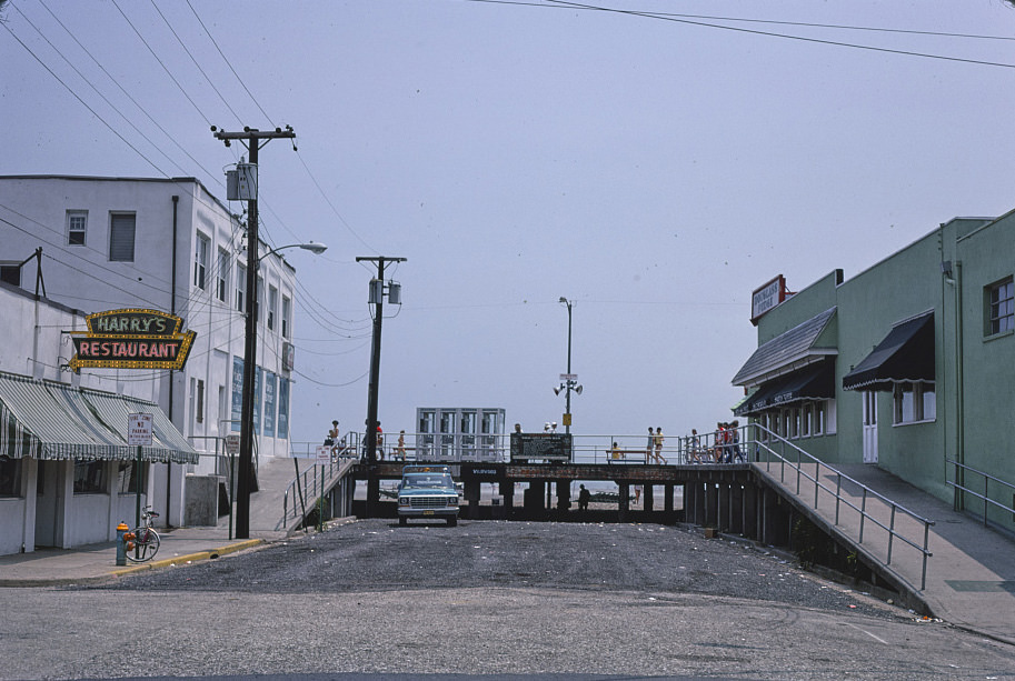 Boardwalk Cross Street, Wildwood, New Jersey, 1978