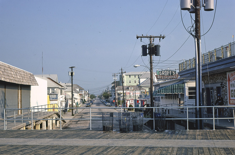 Boardwalk Cross Street, Wildwood, New Jersey, 1978