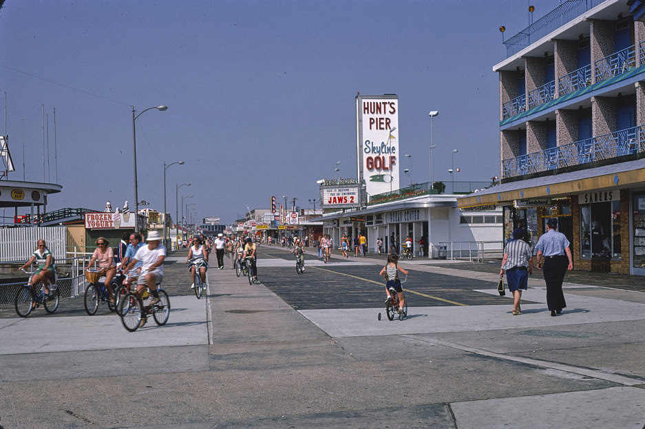 Boardwalk near Hunt's Pier, Wildwood, New Jersey, 1978