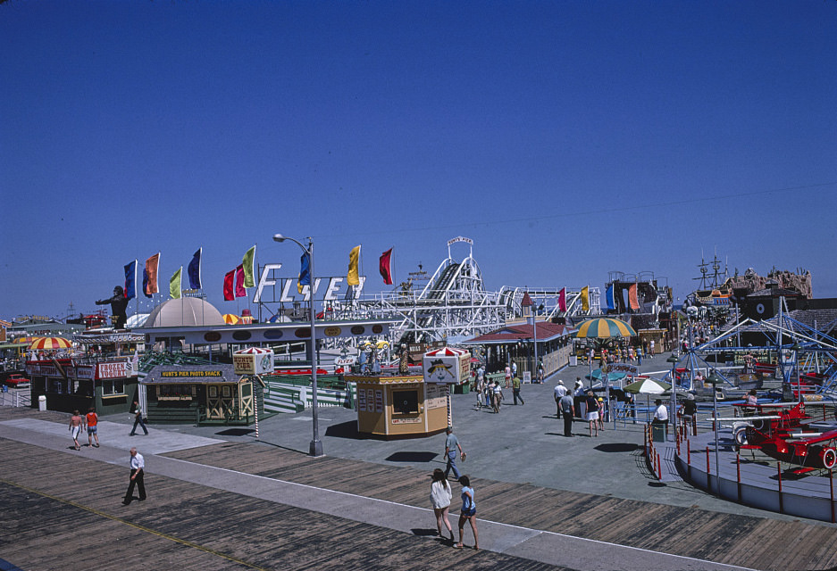 Morey's and Hunt's Piers, Wildwood, New Jersey, 1978