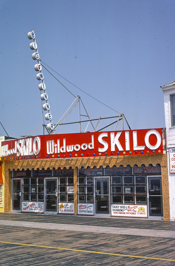 Boardwalk store, Skilo, Wildwood, New Jersey, 1978
