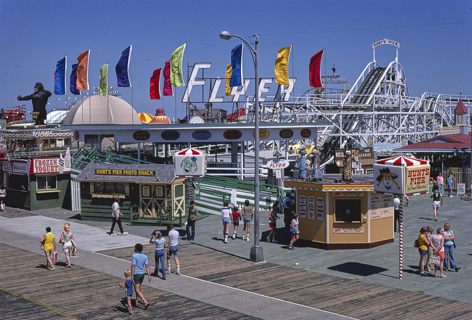 Morey's and Hunt's Piers, Wildwood, New Jersey, 1978