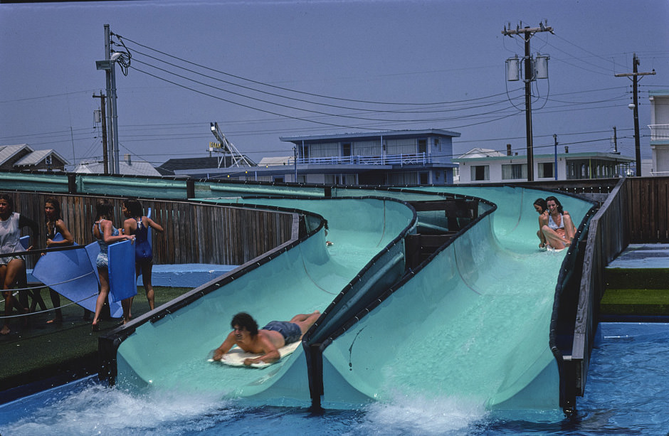 Sportland Aqua slide, Wildwood, New Jersey, 1978