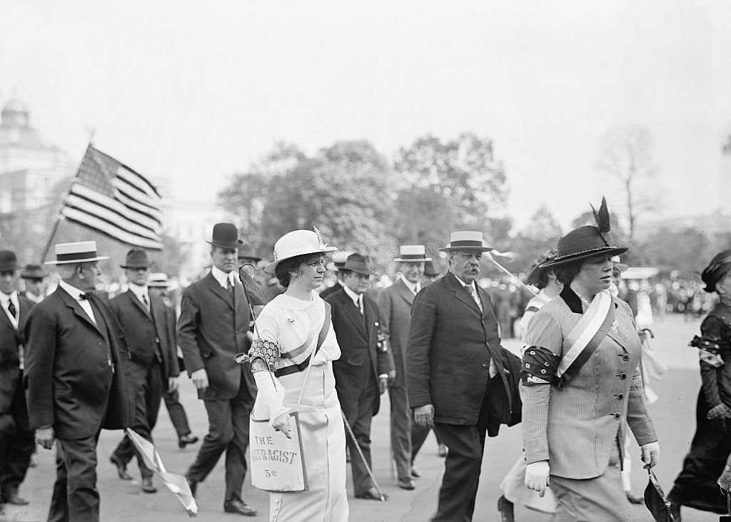 Woman Suffrage Parade, Close-Up, Washington DC,1913