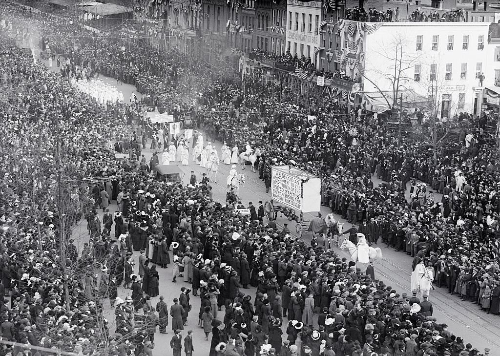Suffragette Parade in Washington, 1913